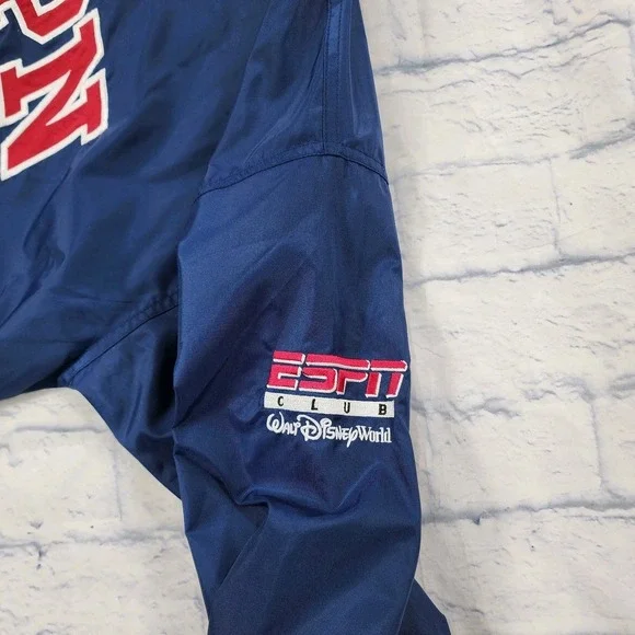 ESPN Disney Pullover Jacket MENS M Windbreaker Zip Size Pockets VINTAGE